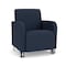 Lesro Siena Lounge Reception Guest Chair w/ Front Casters, 27 in W 29.5 in L 32.5 in H SN1101 - alternate 1